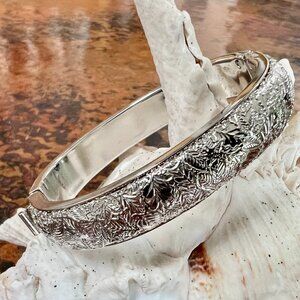 SALE!  Vintage Monet Textured Silver Bracelet